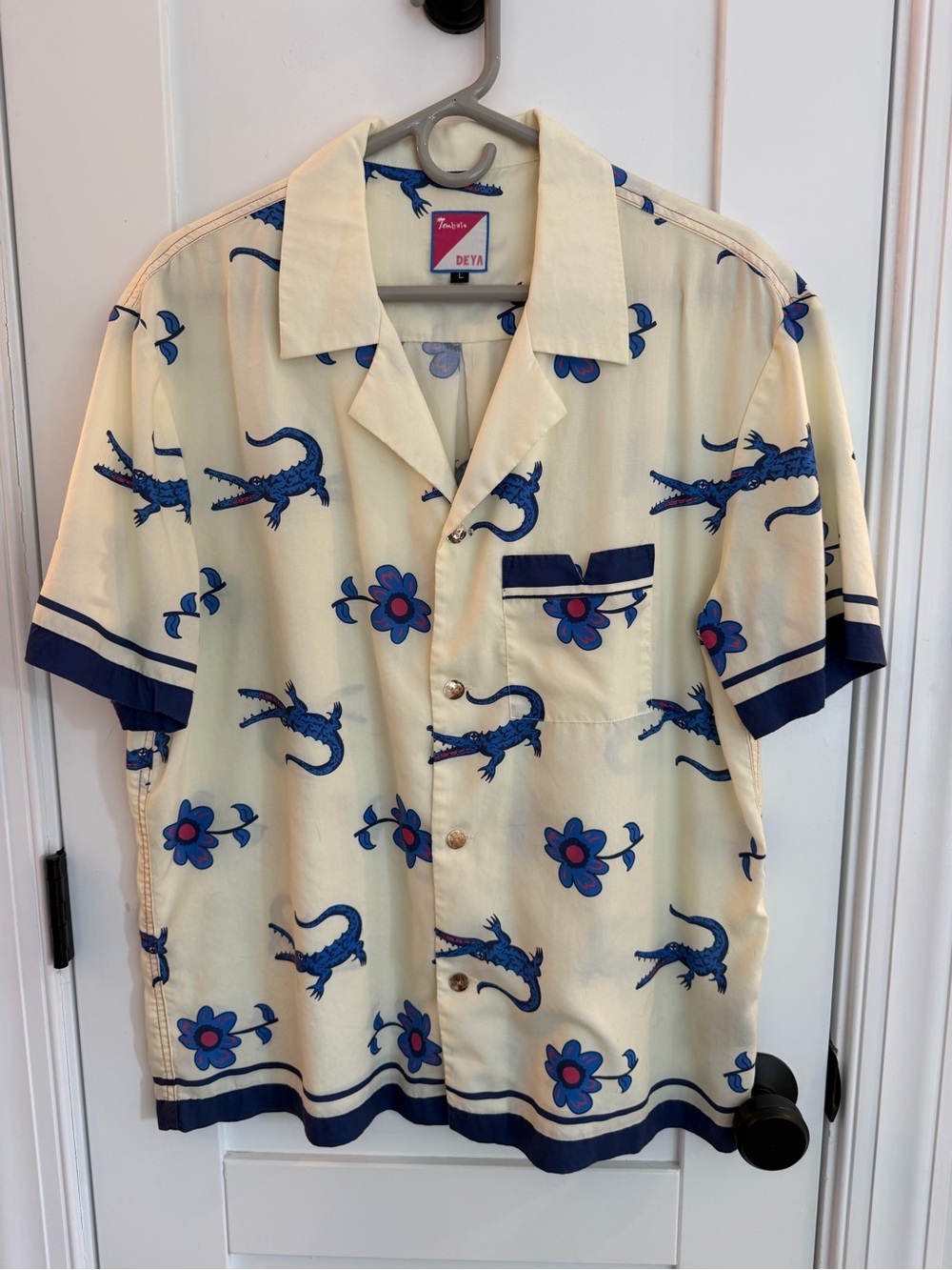 Tombolo Reptile Dysfunction Short-Sleeve Button-Down Shirt